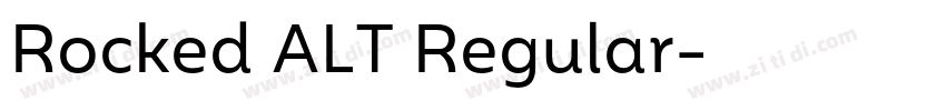 Rocked ALT Regular字体转换 Rocked ALT Regular字体转换
